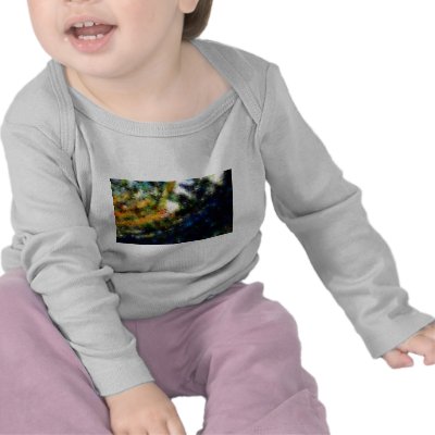 Blue Green Abstract Painting T-shirt by made_in_atlantis