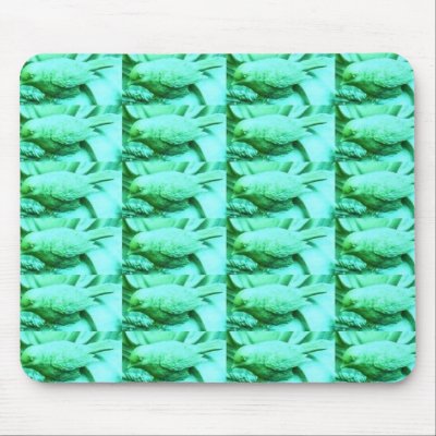 Blue Green Bird Texture Mouse Mat by JuJuGardens