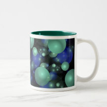Blue & Green Bubbles Mug