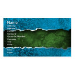 BLUE GREEN JAGGED STRIPES digital background wallp Business Cards