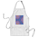 Blue Green Purple Fractal Apron