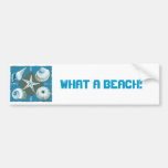 Blue & Green Sea Shells Bumper Stickers