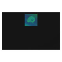 Blue, Green Shell. Abstract Art Design. Flyers