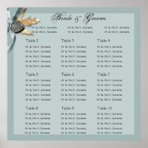 Blue grey country wedding engagement posters
