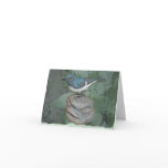 Blue-Grey Gnatcatcher Woodcarving Note Card