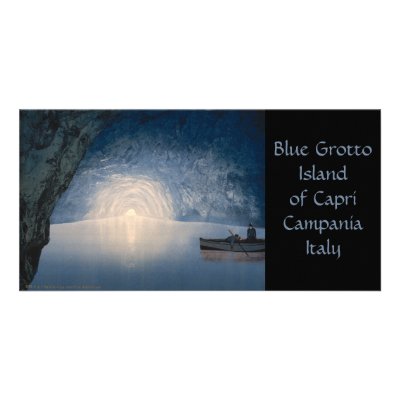 Blue Grotto, Island of Capri, Campania, Italy Photo Card by OldeWorldGifts