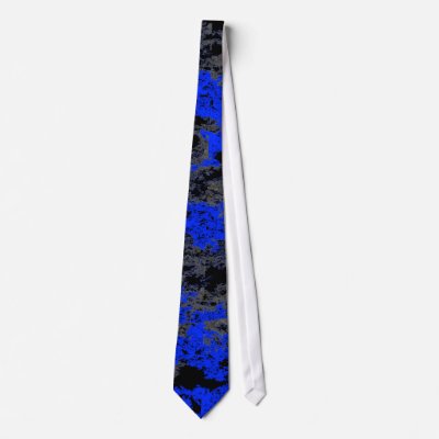 Blue Grunge Clouds Tie by RoamingRosie