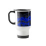 Blue Grunge Clouds Travel Mug