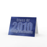 Blue Grunge Graduation Congratulations cards