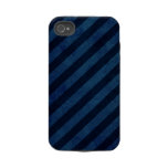 Blue Grunge Stripes Tough Iphone 4 Cover