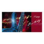 Blue Guitar Photo Card Template