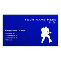 Blue Guitarist Business Card Template