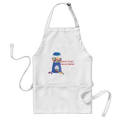 Blue Gumball Machine Apron by candystore