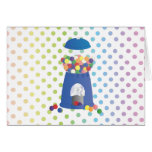 Blue Gumball Machine Greeting Card