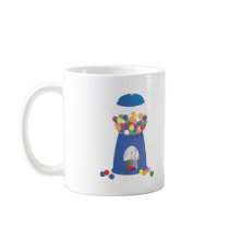 Blue Gumball Machine Coffee Mugs