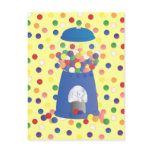 Blue Gumball Machine