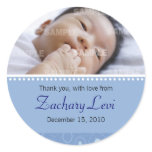 Blue Gumdrop Baby Message Sticker