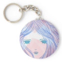 Blue Hair Girl keychains