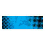 Blue Halftone and Paint Splatter business cards