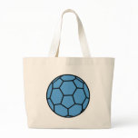 blue handball ball canvas bag