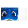 Blue Happy Cartoon Eyes on Fiberglass Toy Photo Card