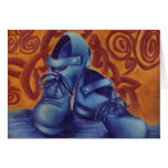 Blue Hard Shoes Greeting Cards