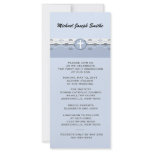 Blue Harmony Slim Invitation rack cards