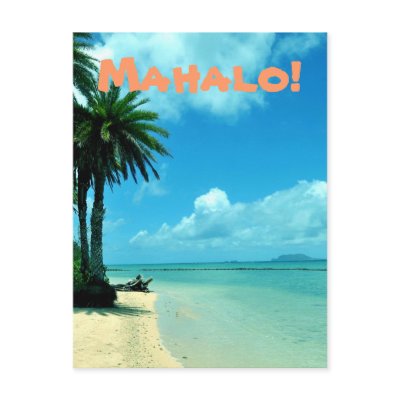 Blue Hawaii Beach Postcard by HawaiianParadise