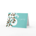 Blue Hawaii editable note cards