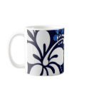 Blue Hawaii Flowers mugs