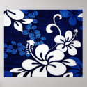 Blue Hawaii Flowers posters