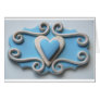 Blue Heart Greeting Cards