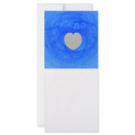 Blue Heart Fractal Rack Card