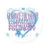 Blue Heart Guidance Counsellor Sticker