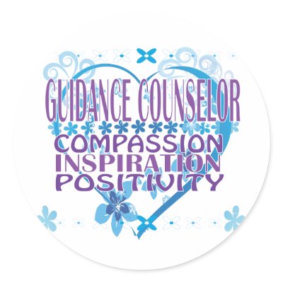Blue Heart Guidance Counsellor Sticker by honeylovedesigns