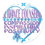 Blue Heart Guidance Counsellor Sticker