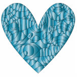 Blue Heart - Love Design photo sculptures