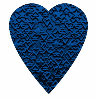 Blue Heart. Patterned Heart Design. by PsyborgAli