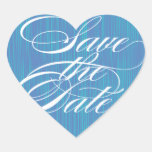 Blue Heart  |  Save the Date Envelope Seal Heart Sticker