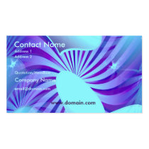 Blue Heart Star Pattern Business Card business cards
