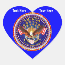 Blue Heart Sticker