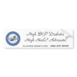 Blue Heel Society Bumper Sticker