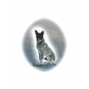 Blue Heeler in the Clouds t-shirts