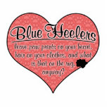 Blue Heeler Paw Prints Dog Humor Photo Cut Out