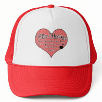 Blue Heeler Paw Prints Dog Humour Mesh Hat