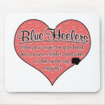 Blue Heeler Paw Prints Dog Humour mousepads