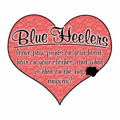 Blue Heeler Paw Prints Dog Humour Photo Cut Out by thatsalottadogs