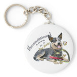 Blue Heeler Unconditional Love keychains