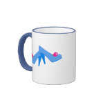 Blue Heels Pink Roses Coffee Mugs