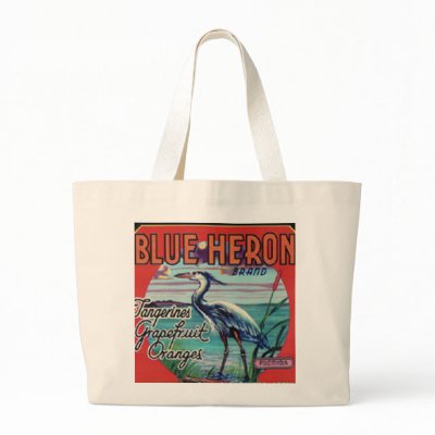 blue heron brand bag by amazingvintage